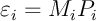 $\varepsilon_i=M_iP_i$
