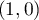 $(1,0)$