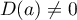 $D(a)\not=0$
