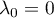 $\lambda_0=0$
