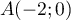 $A(-2; 0)