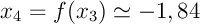 $x_4=f(x_3)\simeq-1,84$