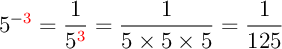 5^(-3)=1/5^3=1/125