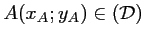 $\displaystyle A(x_A;y_A)\in(\mathcal{D}) \ $