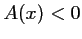 $ A(x)<0$