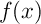 $f(x)$
