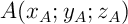 $A(x_A;y_A;z_A)$