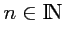 $ n\in{\rm I\kern-.1567em N}$